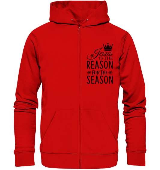 Jesus – Der Grund für die Weihnachtszeit | Christliche Geschenke - Zipper - Jacken/ Zipper - Red - GfoitMa