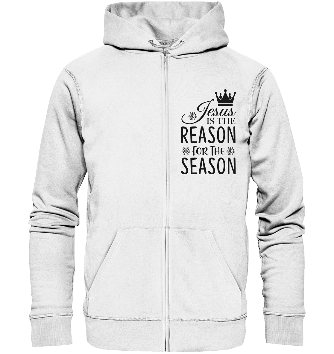 Jesus – Der Grund für die Weihnachtszeit | Christliche Geschenke - Zipper - Jacken/ Zipper - White - GfoitMa