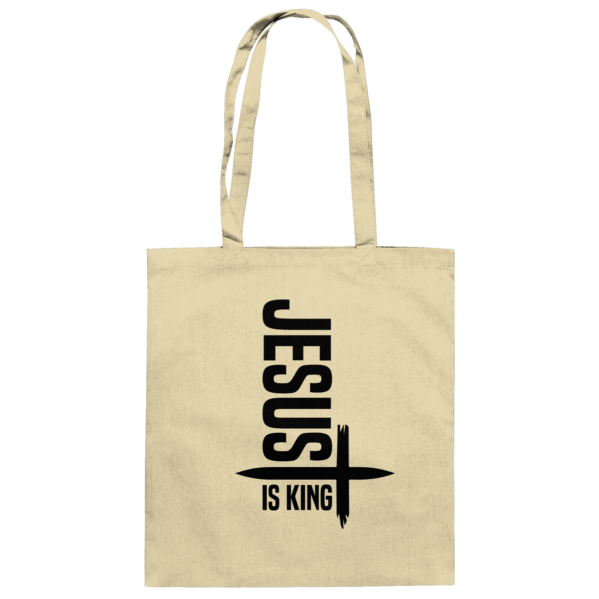 Jesus is King | Ein Statement des Glaubens - Baumwolltasche - Taschen - Natural - GfoitMa