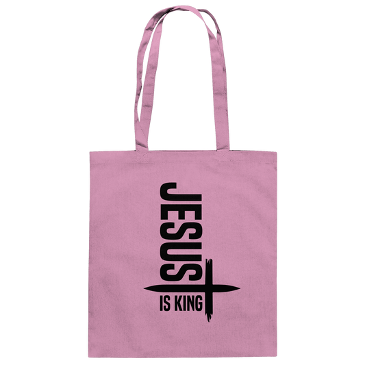 Jesus is King | Ein Statement des Glaubens - Baumwolltasche - Taschen - Classic Pink - GfoitMa