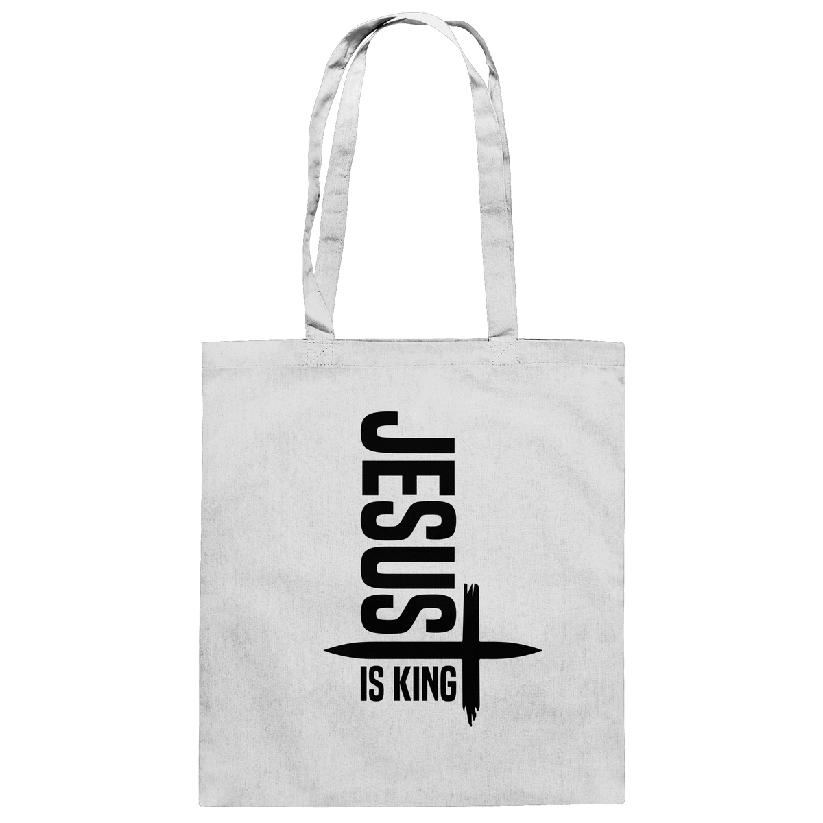 Jesus is King | Ein Statement des Glaubens - Baumwolltasche - Taschen - White - GfoitMa