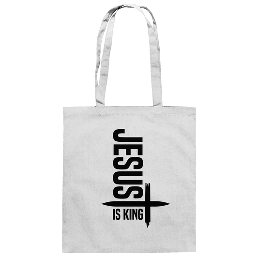 Jesus is King | Ein Statement des Glaubens - Baumwolltasche - Taschen - White - GfoitMa