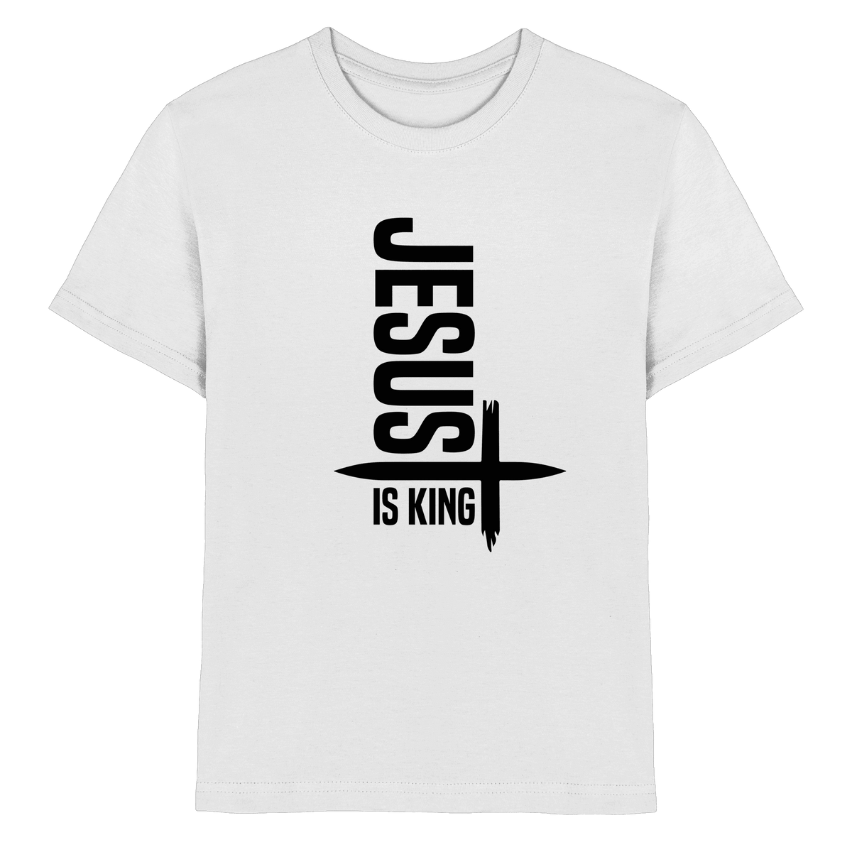 Jesus is King | Ein Statement des Glaubens - Kids Premium Shirt - Kids & Babys - White - GfoitMa