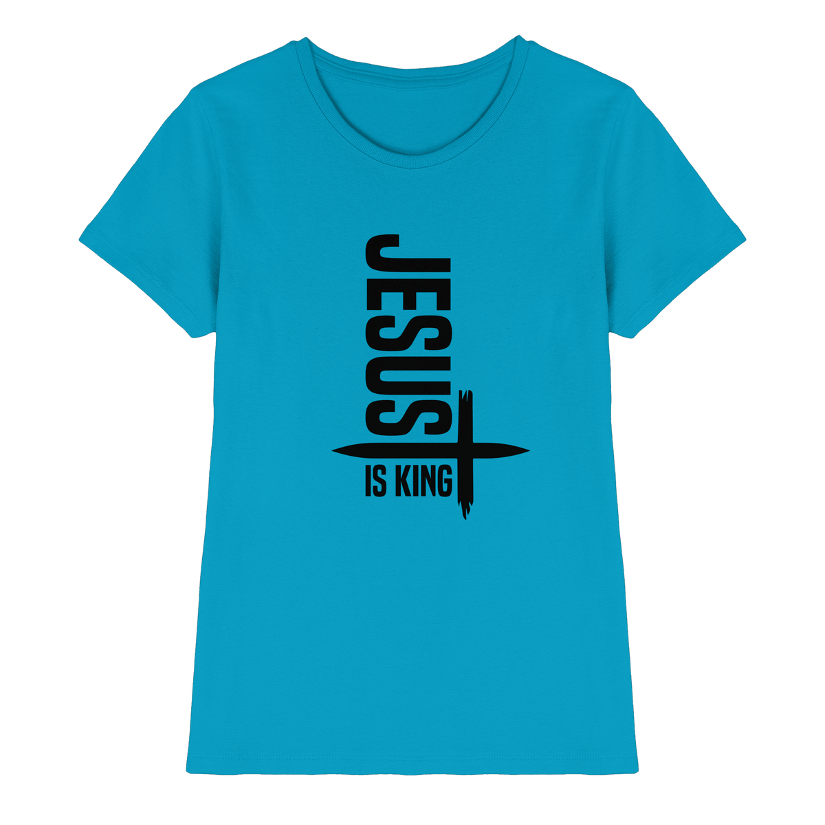 Jesus is King | Ein Statement des Glaubens - Ladies Premium Shirt - Lady-Shirts - Atoll - GfoitMa