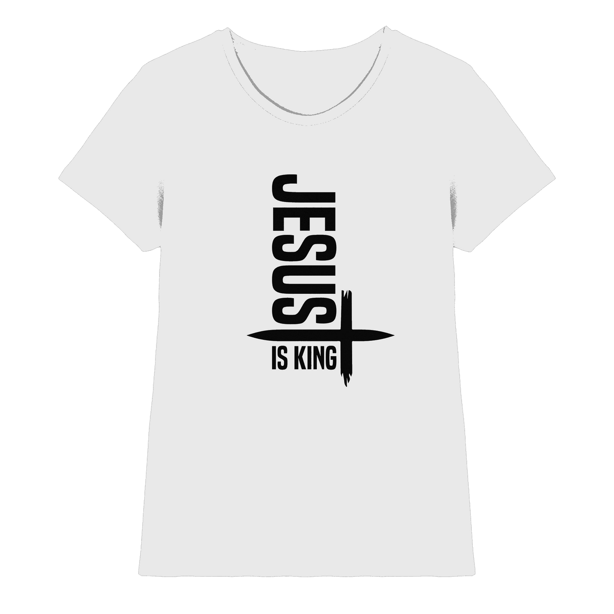 Jesus is King | Ein Statement des Glaubens - Ladies Premium Shirt - Lady-Shirts - White - GfoitMa