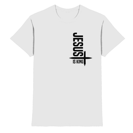 Jesus is King | Ein Statement des Glaubens - Premium Shirt - Unisex-Shirts - White - GfoitMa
