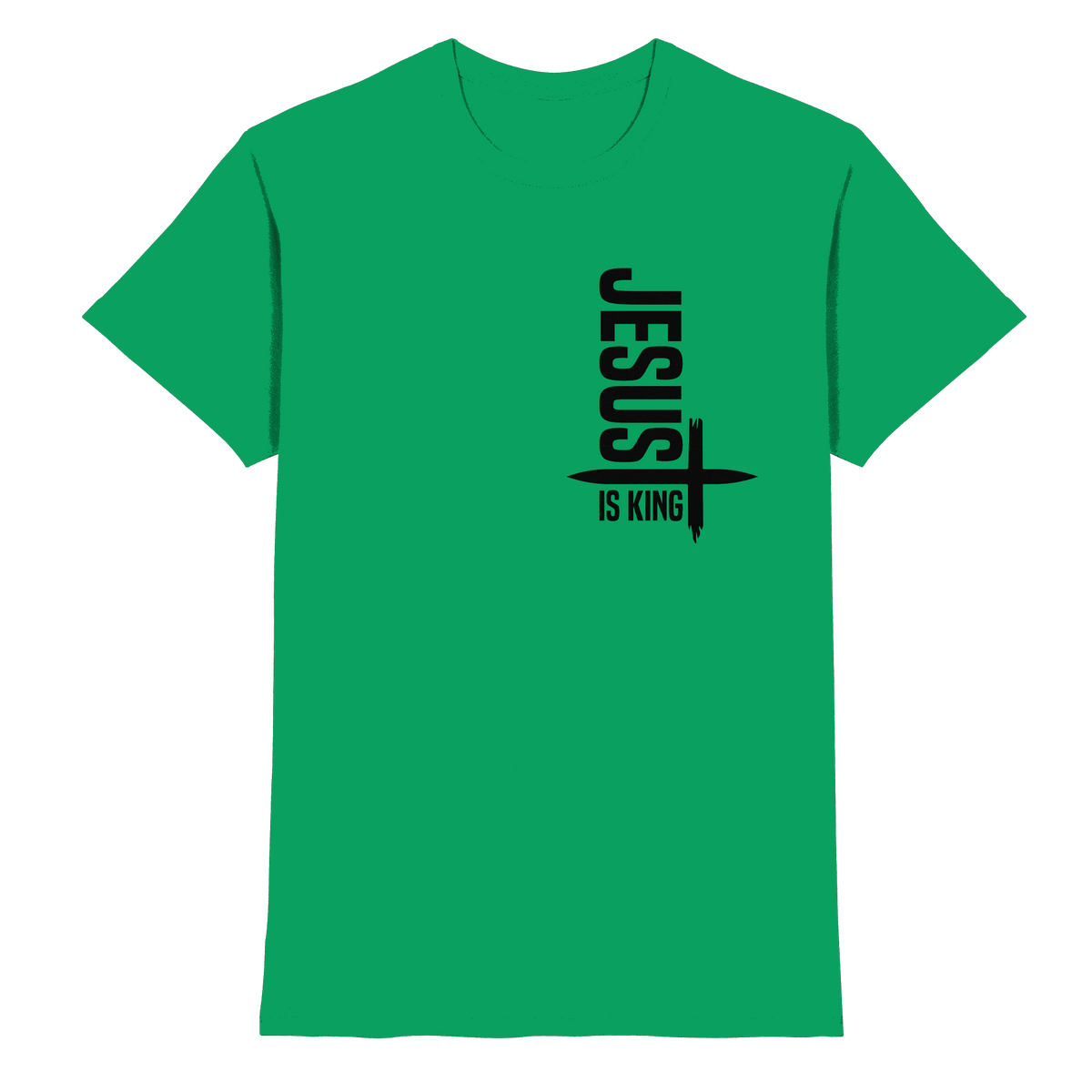 Jesus is King | Ein Statement des Glaubens - Premium Shirt - Unisex-Shirts - Kelly Green - GfoitMa