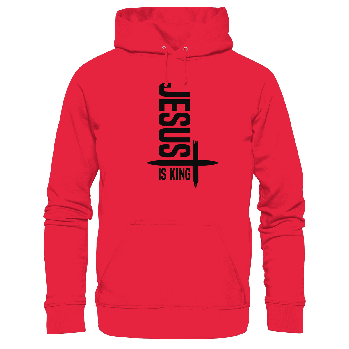 Jesus is King | Ein Statement des Glaubens - Premium Unisex Hoodie - Hoodies - Rot - GfoitMa