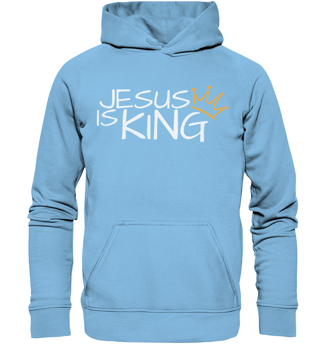 Jesus is King – Eine kraftvolle Botschaft des Glaubens | Christliche Kleidung - Kids Premium Hoodie - Kids & Babys - Sky Blue - GfoitMa