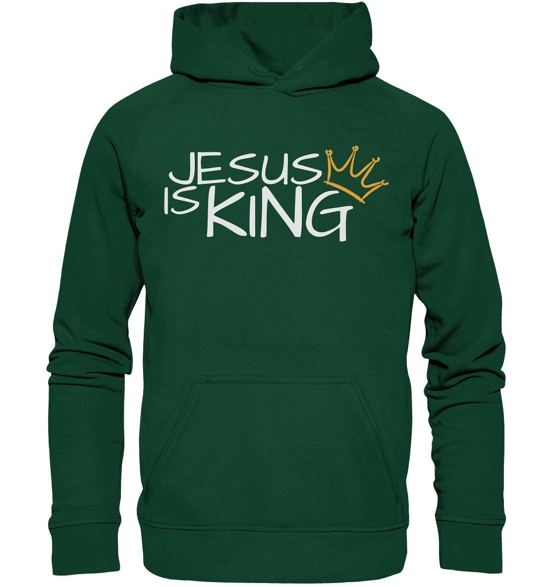 Jesus is King – Eine kraftvolle Botschaft des Glaubens | Christliche Kleidung - Kids Premium Hoodie - Kids & Babys - Bottlegreen - GfoitMa