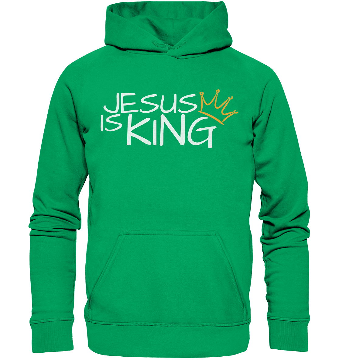 Jesus is King – Eine kraftvolle Botschaft des Glaubens | Christliche Kleidung - Kids Premium Hoodie - Kids & Babys - Kelly Green - GfoitMa