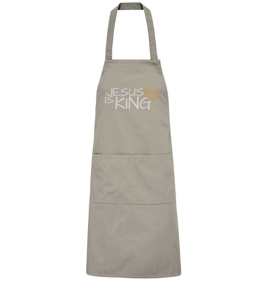 Jesus is King – Eine kraftvolle Botschaft des Glaubens | Christliche Kleidung - Organic Grillschürze - Home & Living - Rope - GfoitMa
