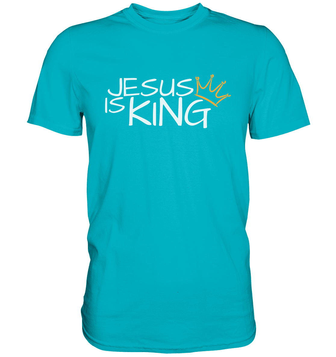 Jesus is King – Eine kraftvolle Botschaft des Glaubens | Christliche Kleidung - Premium Shirt - Unisex-Shirts - Swimming Pool - GfoitMa