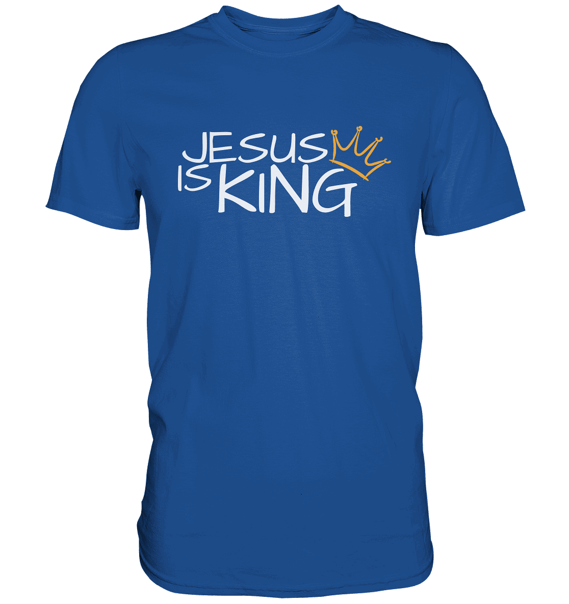 Jesus is King – Eine kraftvolle Botschaft des Glaubens | Christliche Kleidung - Premium Shirt - Unisex-Shirts - Royal Blue - GfoitMa