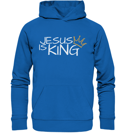 Jesus is King – Eine kraftvolle Botschaft des Glaubens | Christliche Kleidung - Premium Unisex Hoodie - Hoodies - Royal Blau - GfoitMa