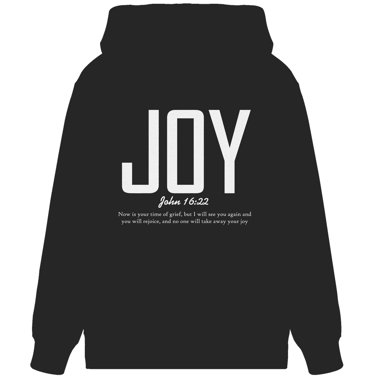 JOY – John 16:22 | Christliches Design mit Bibelvers - Organic Zipper - Jacken/ Zipper - Black - GfoitMa