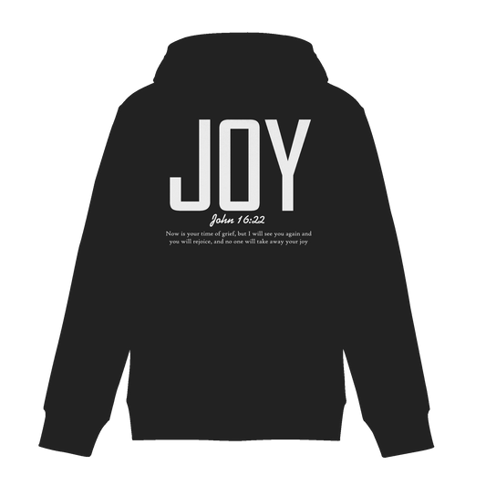 JOY – John 16:22 | Christliches Design mit Bibelvers - Zipper - Jacken/ Zipper - Black Pure - GfoitMa