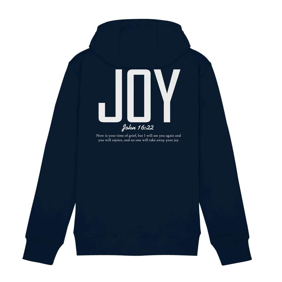 JOY – John 16:22 | Christliches Design mit Bibelvers - Zipper - Jacken/ Zipper - Navy - GfoitMa