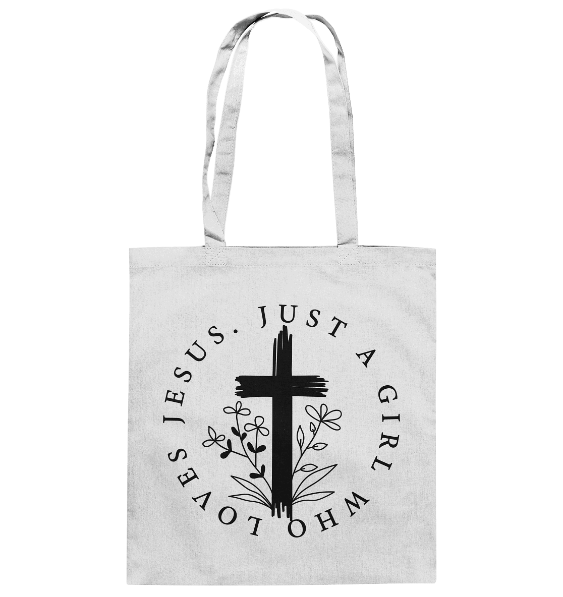 Just a girl who loves Jesus - Baumwolltasche - Taschen - White - GfoitMa