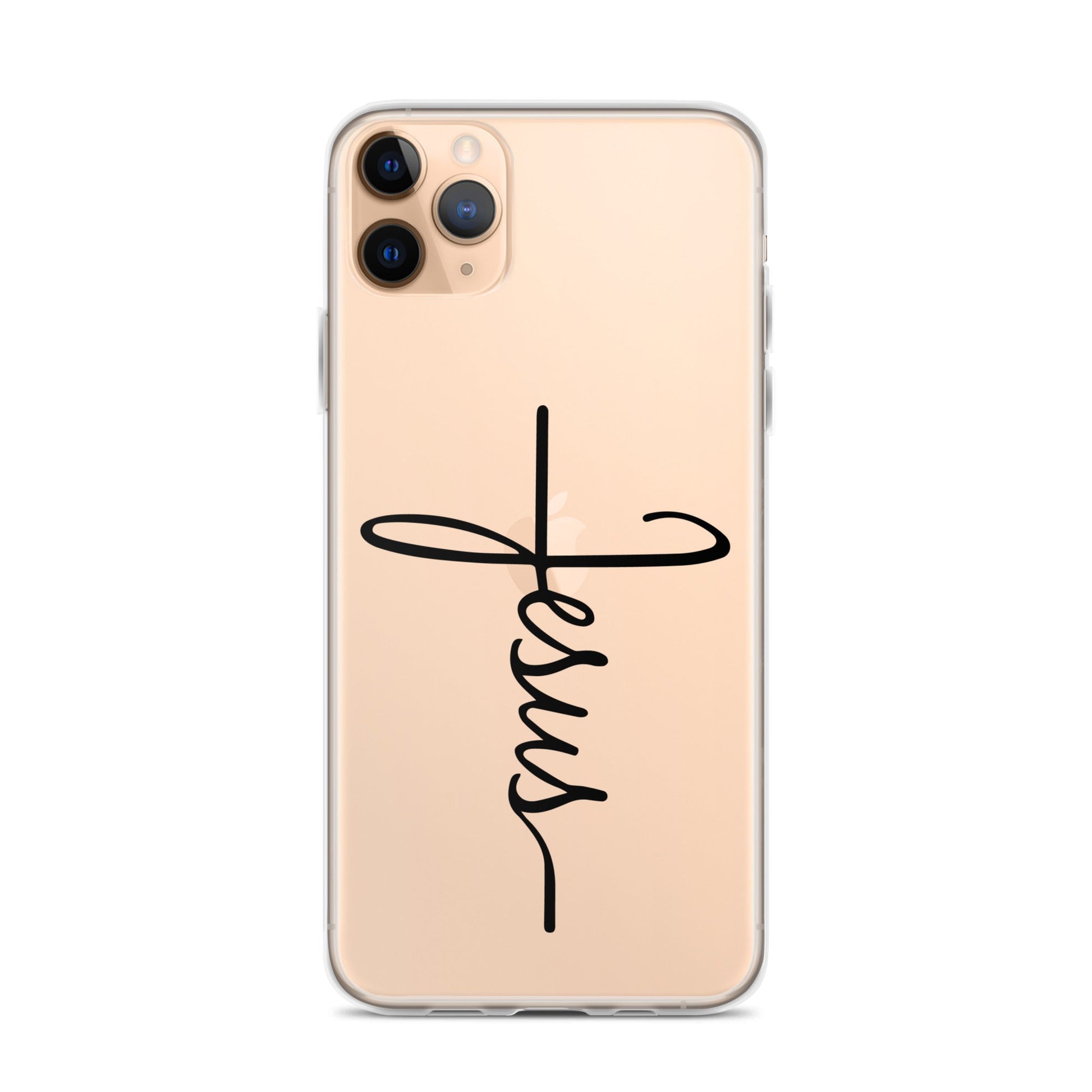 Kreuz mit Jesus Schrift - iPhone-Hülle - iPhone 11 Pro Max - GfoitMa