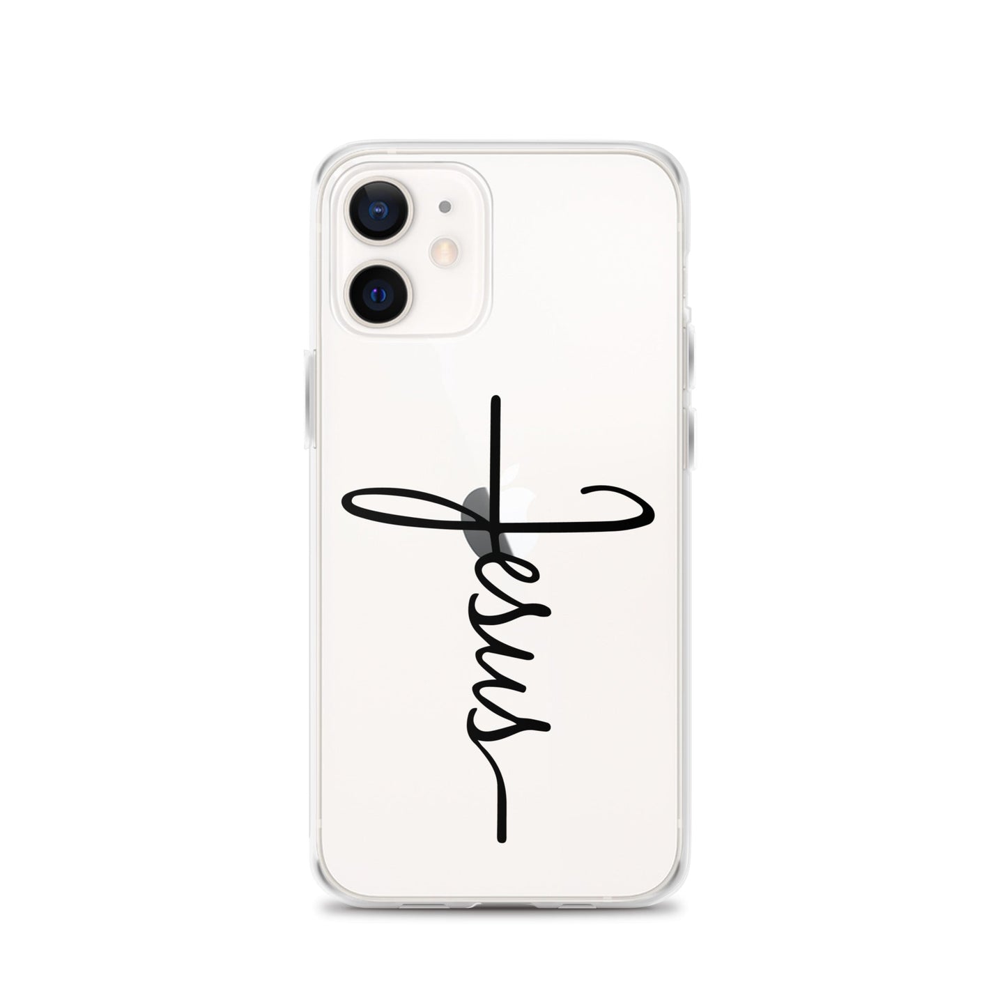 Kreuz mit Jesus Schrift - iPhone-Hülle - iPhone 12 - GfoitMa