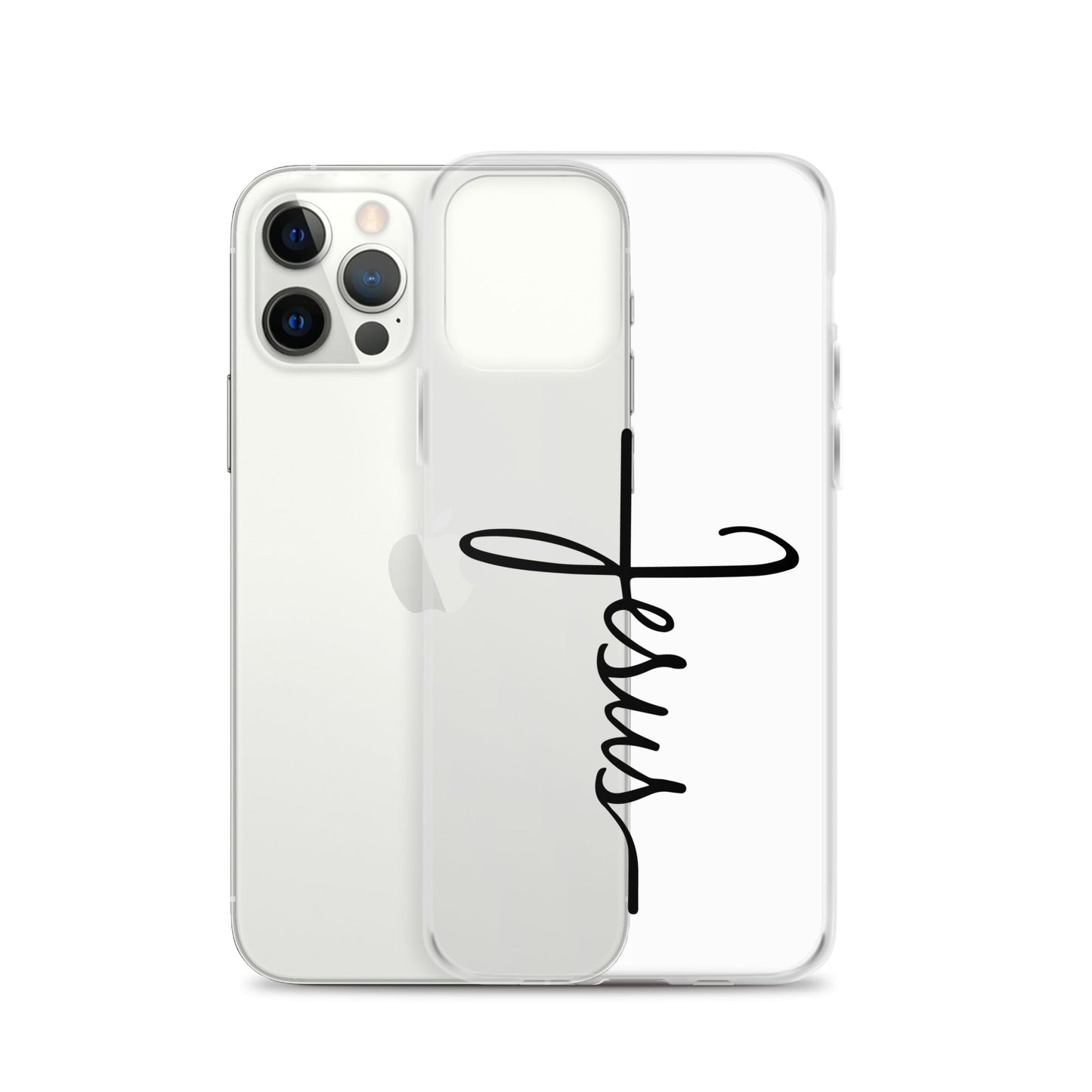 Kreuz mit Jesus Schrift - iPhone-Hülle - iPhone 12 Pro - GfoitMa