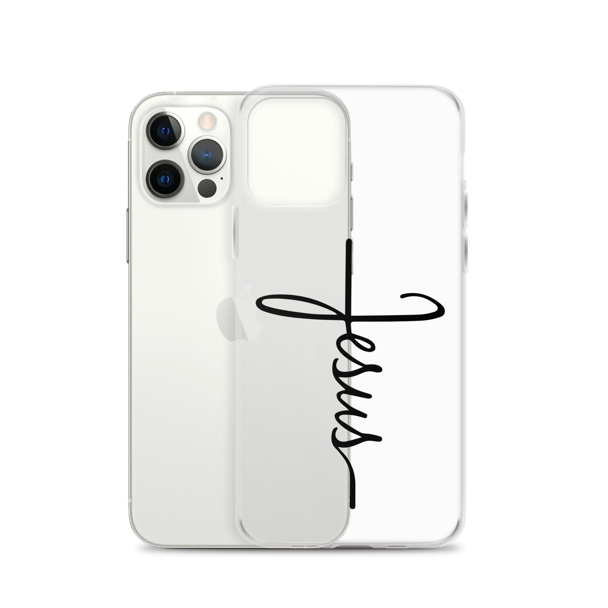 Kreuz mit Jesus Schrift - iPhone-Hülle - iPhone 12 Pro - GfoitMa
