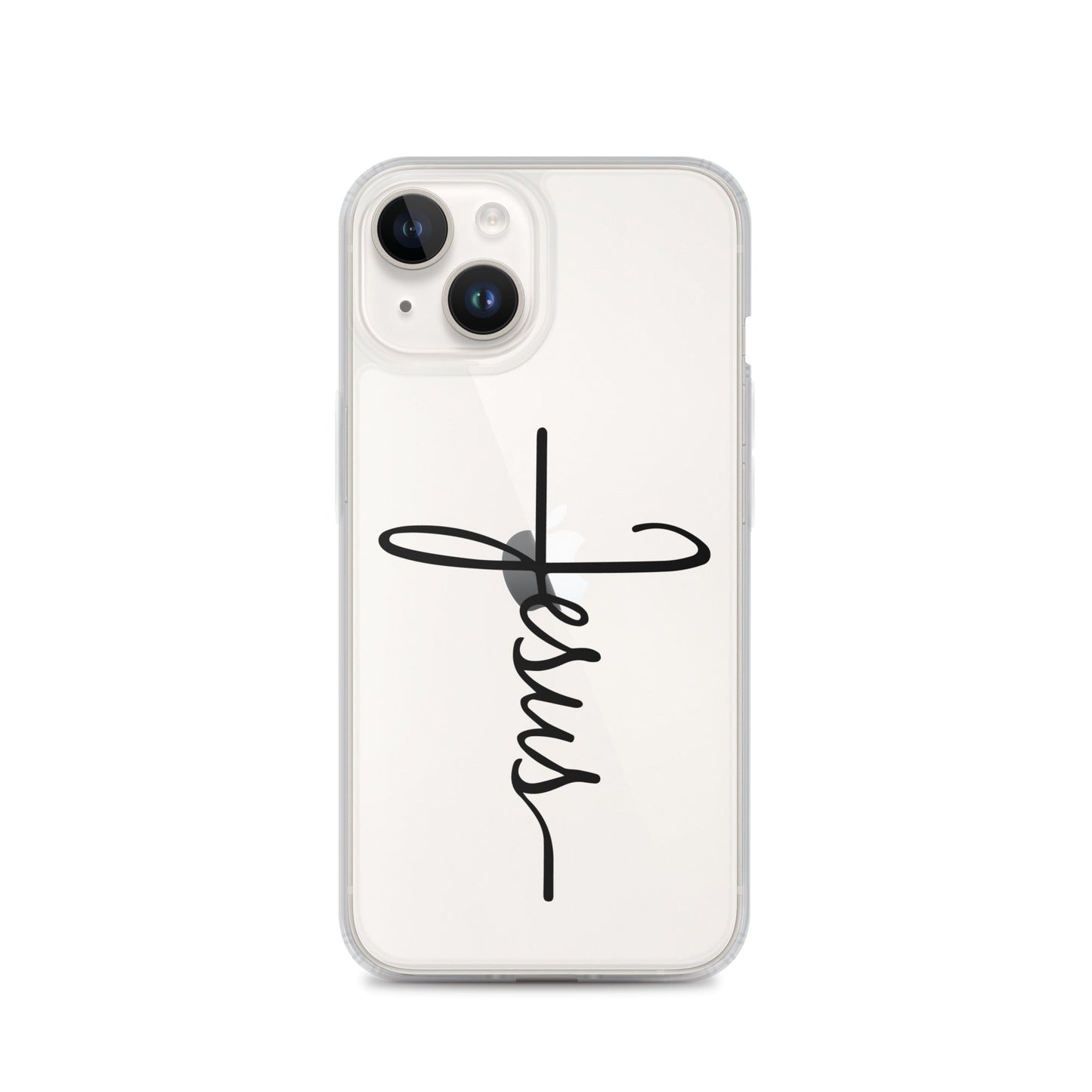 Kreuz mit Jesus Schrift - iPhone-Hülle - iPhone 14 - GfoitMa
