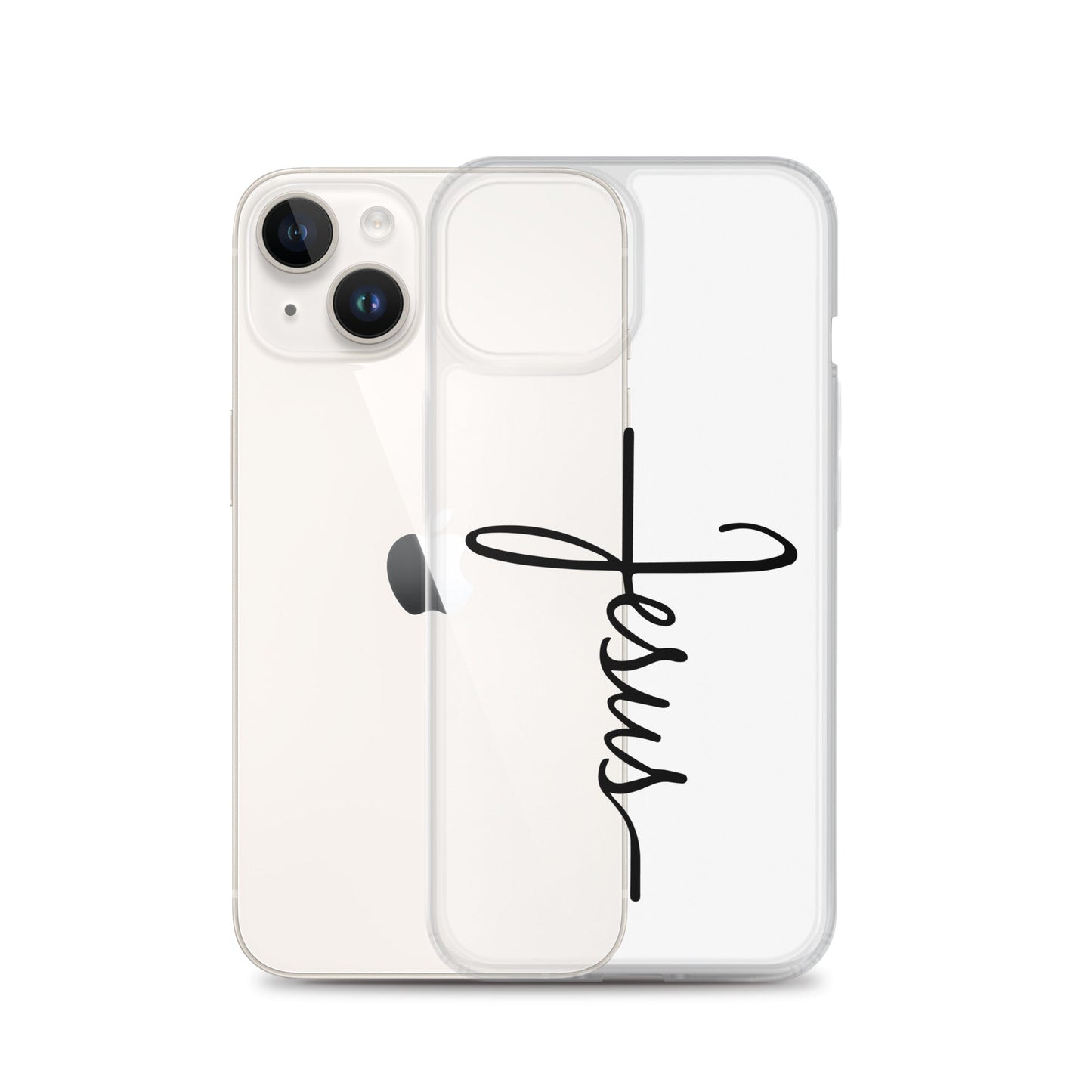 Kreuz mit Jesus Schrift - iPhone-Hülle - iPhone 14 - GfoitMa