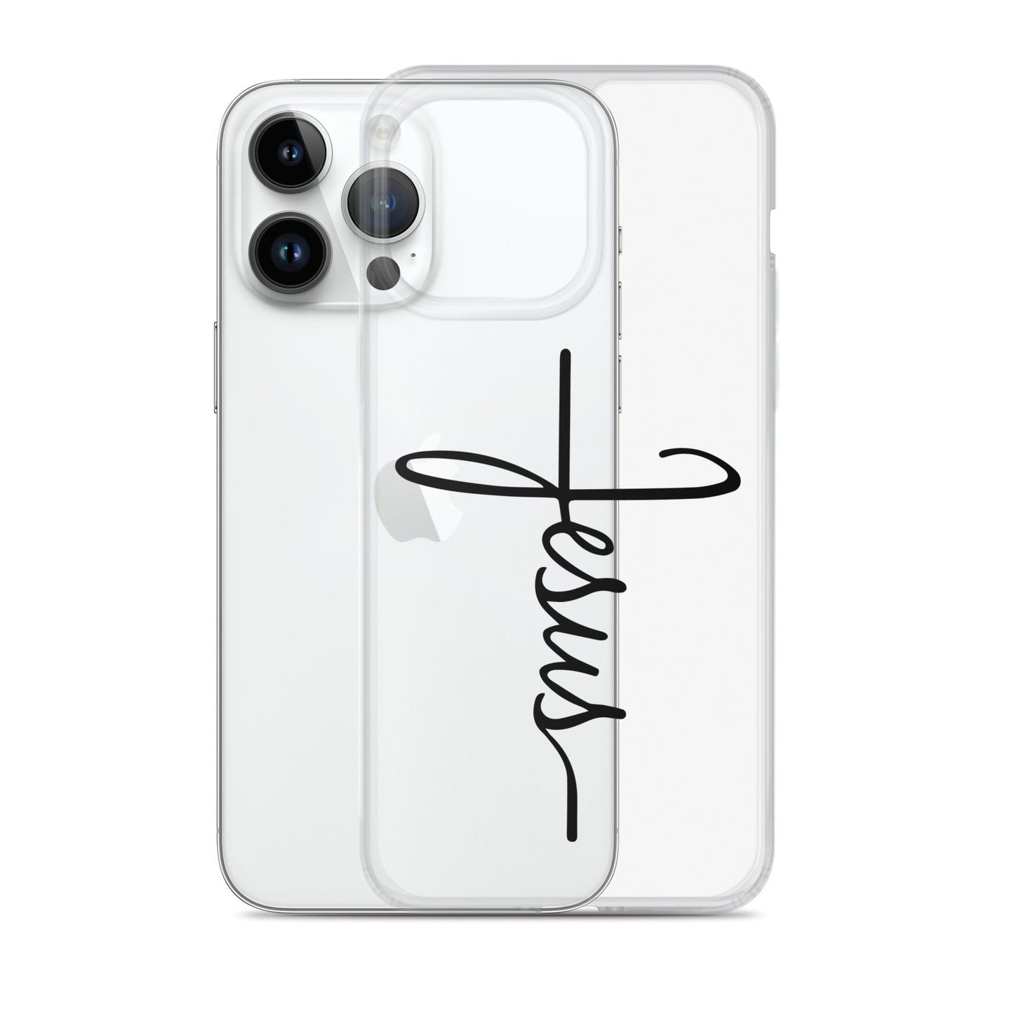 Kreuz mit Jesus Schrift - iPhone-Hülle - iPhone 14 Pro Max - GfoitMa