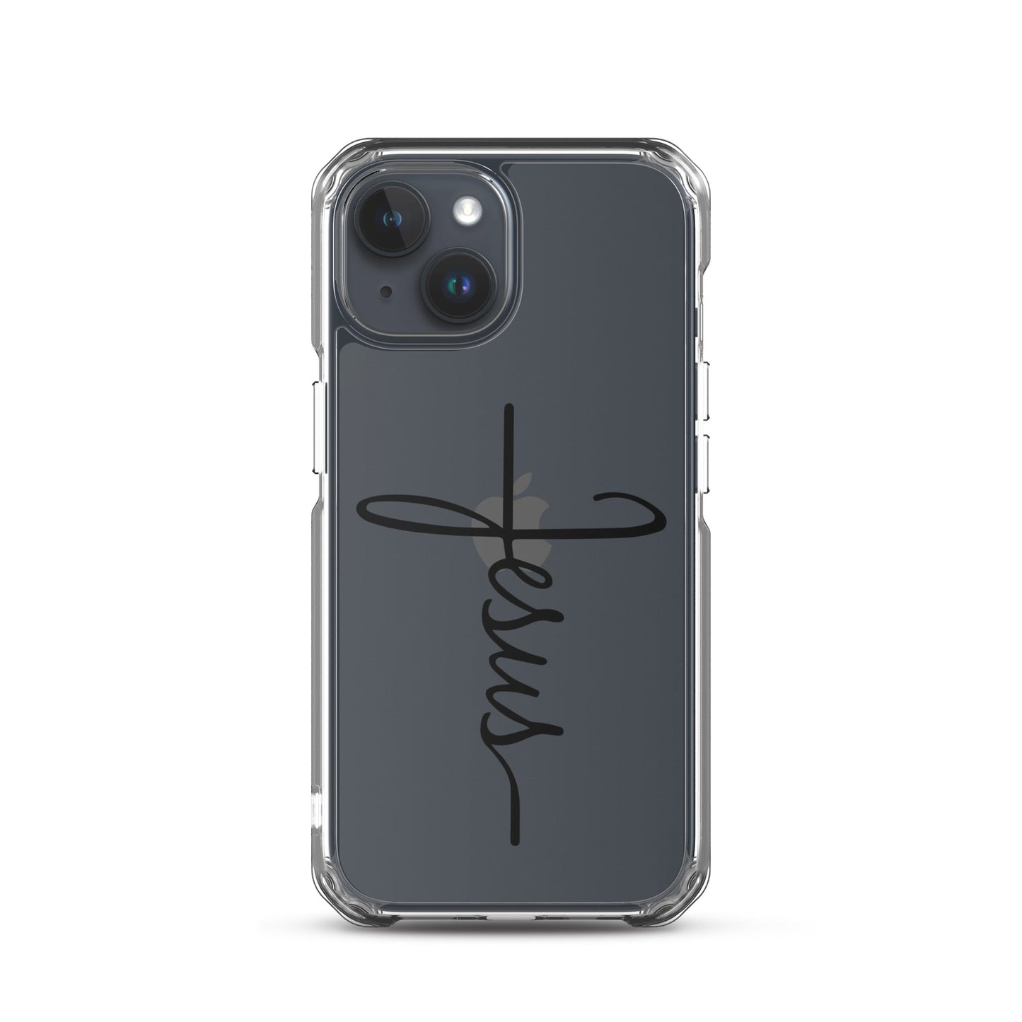 Kreuz mit Jesus Schrift - iPhone-Hülle - iPhone 15 - GfoitMa