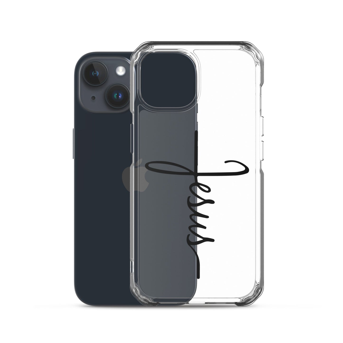 Kreuz mit Jesus Schrift - iPhone-Hülle - iPhone 15 - GfoitMa
