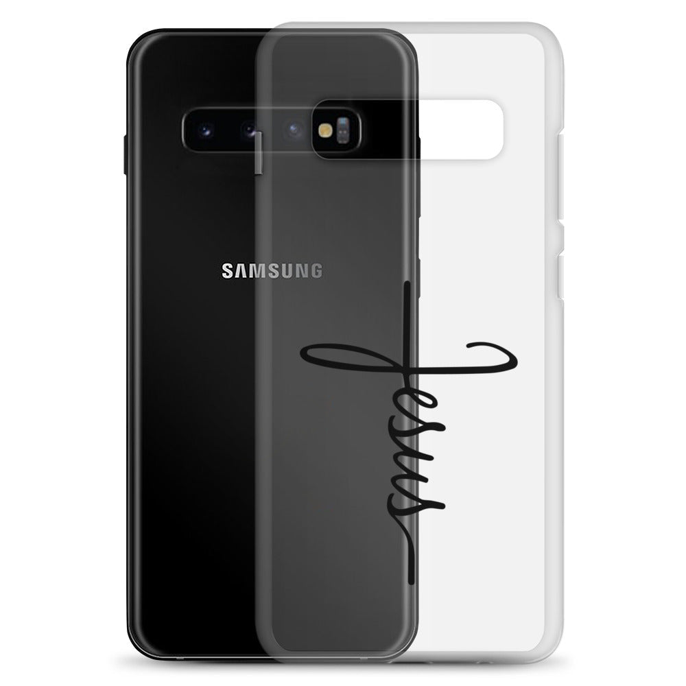 Kreuz mit Jesus Schrift - Samsung-Handyhülle - Samsung Galaxy S20 Plus - GfoitMa