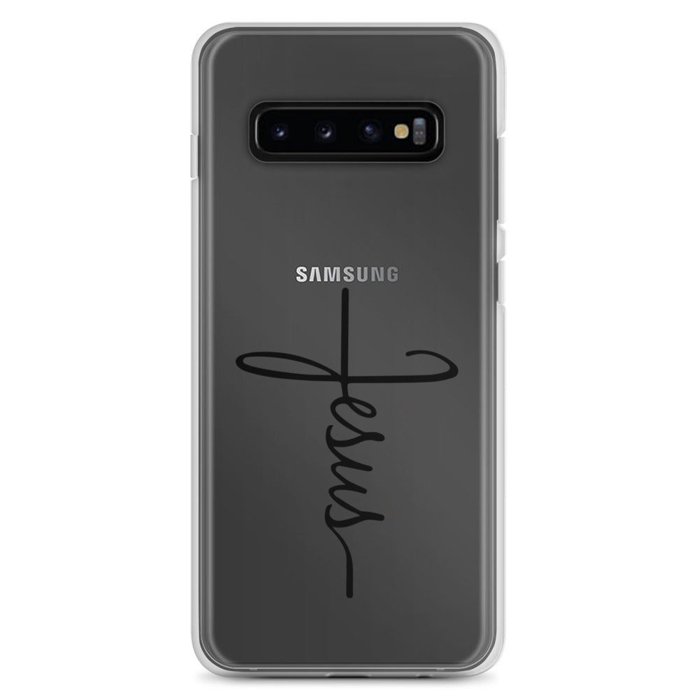 Kreuz mit Jesus Schrift - Samsung-Handyhülle - Samsung Galaxy S20 Plus - GfoitMa