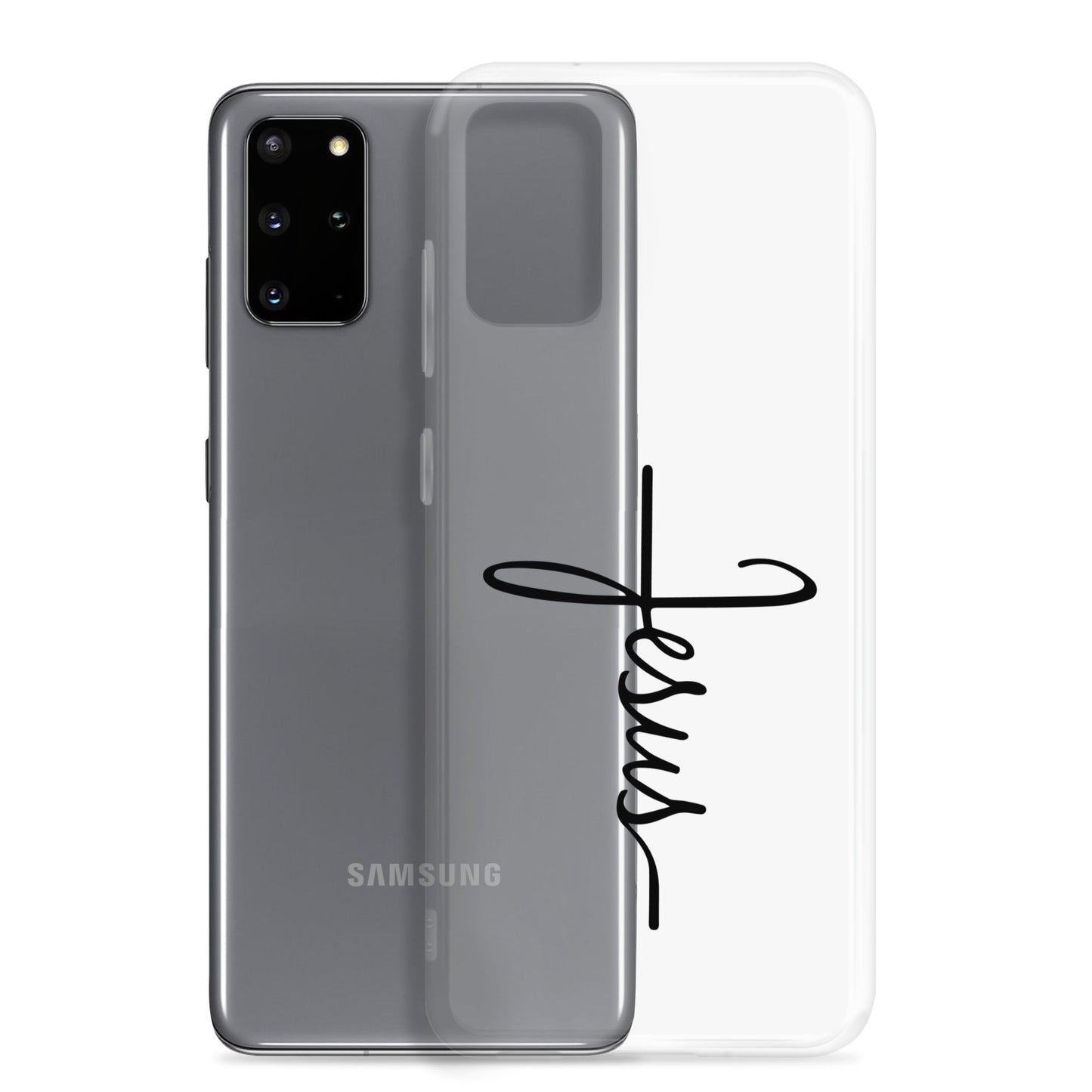 Kreuz mit Jesus Schrift - Samsung-Handyhülle - Samsung Galaxy S20 Plus - GfoitMa