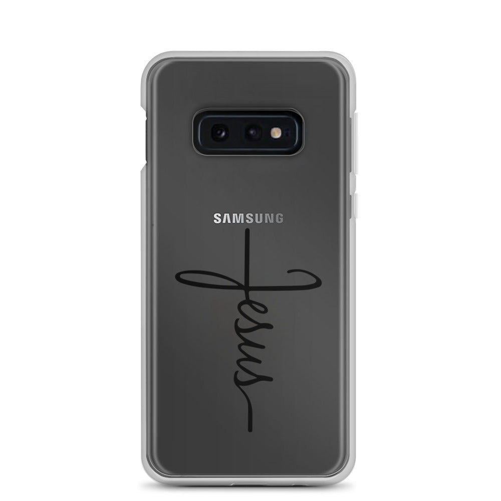 Kreuz mit Jesus Schrift - Samsung-Handyhülle - Samsung Galaxy S20 Plus - GfoitMa