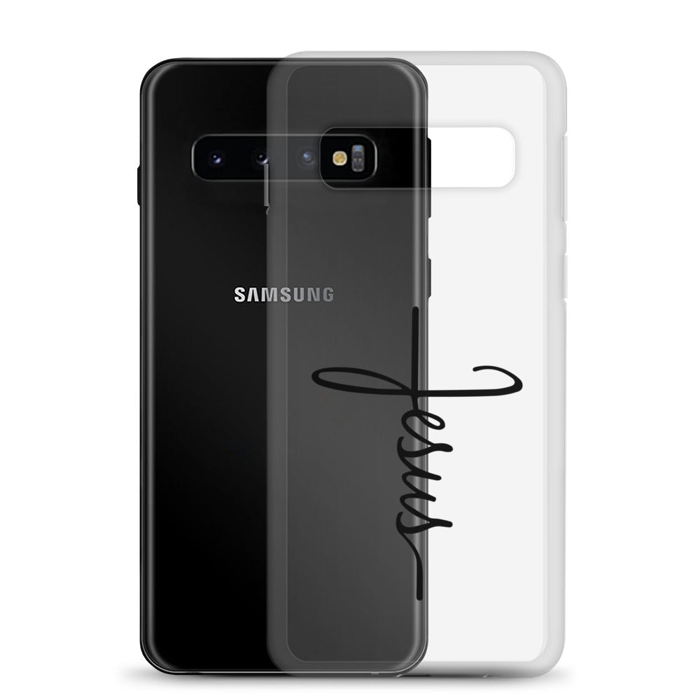 Kreuz mit Jesus Schrift - Samsung-Handyhülle - Samsung Galaxy S20 Plus - GfoitMa