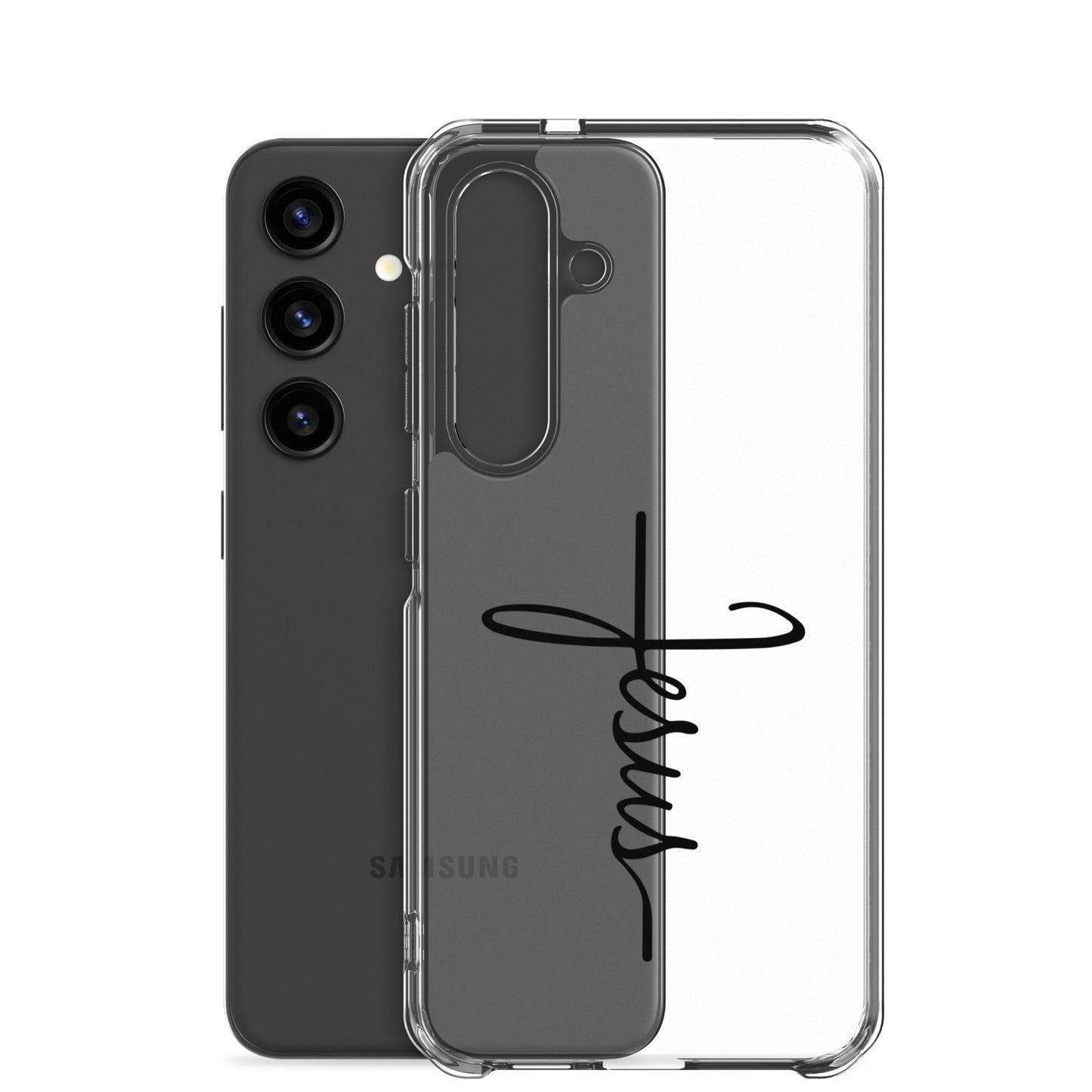 Kreuz mit Jesus Schrift - Samsung-Handyhülle - Samsung Galaxy S20 Plus - GfoitMa