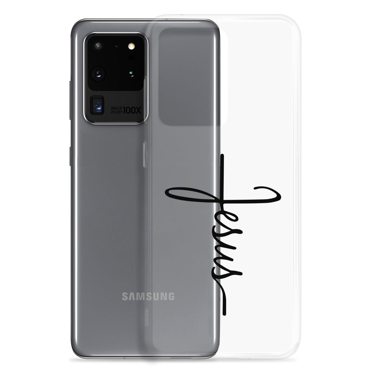 Kreuz mit Jesus Schrift - Samsung-Handyhülle - Samsung Galaxy S20 Ultra - GfoitMa