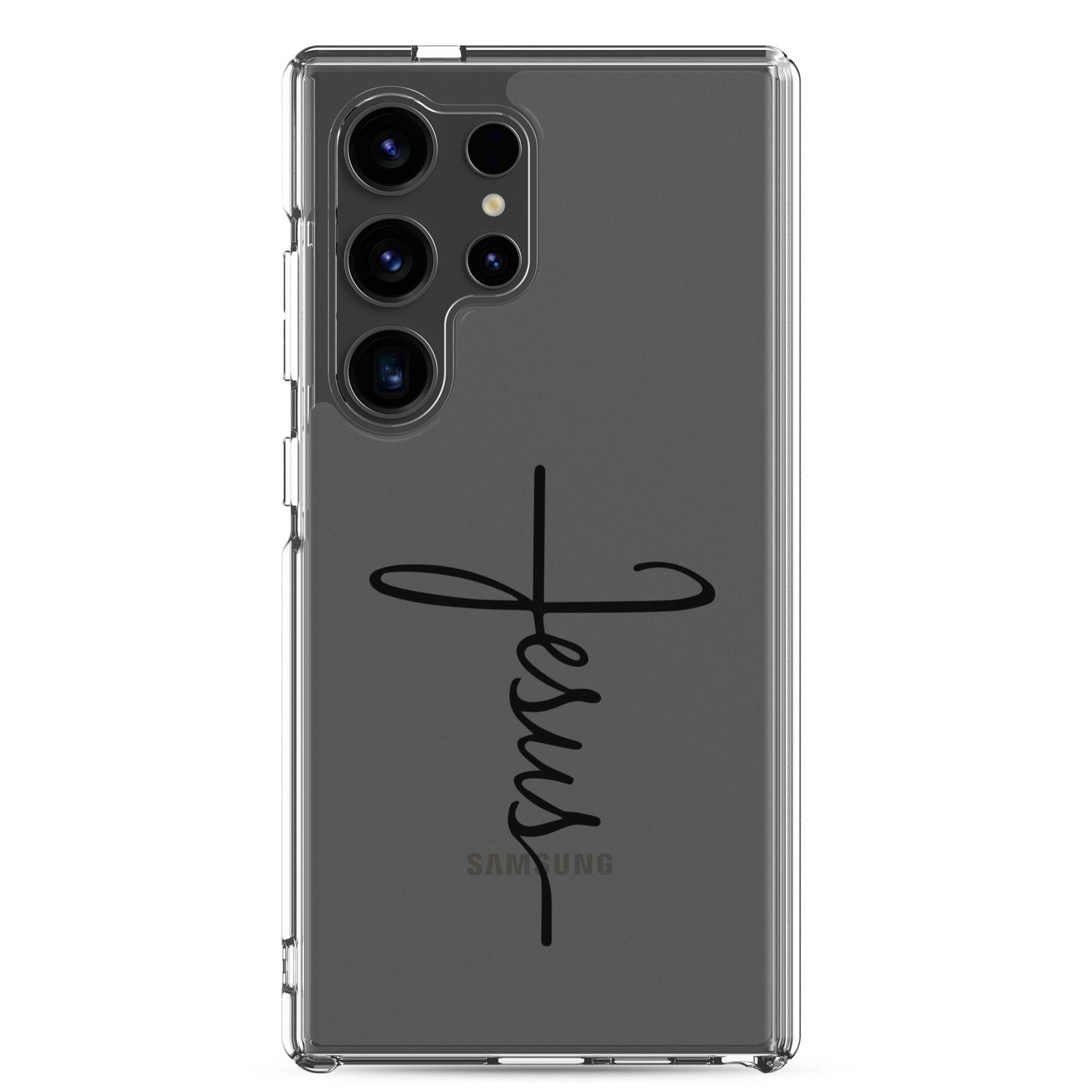 Kreuz mit Jesus Schrift - Samsung-Handyhülle - Samsung Galaxy S24 Ultra - GfoitMa