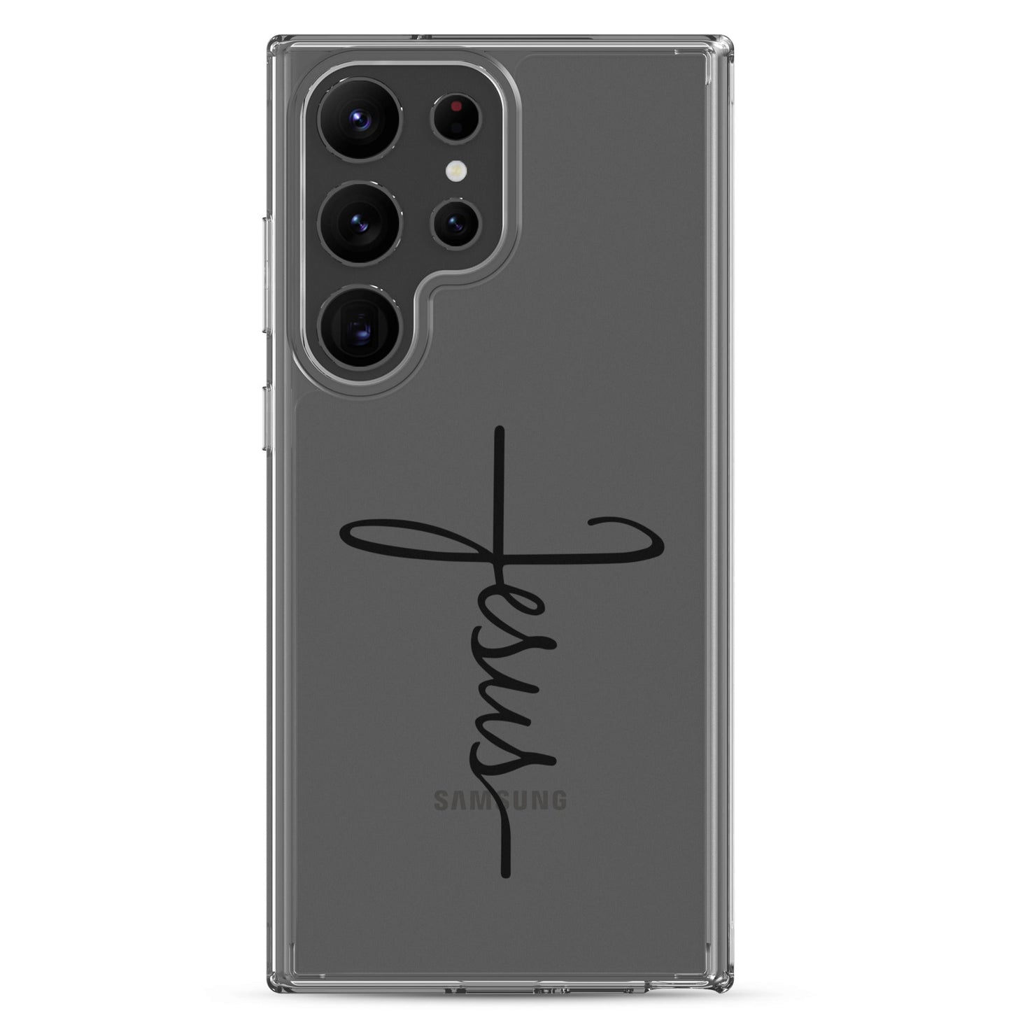 Kreuz mit Jesus Schrift - Samsung-Handyhülle - Samsung Galaxy S23 Ultra - GfoitMa