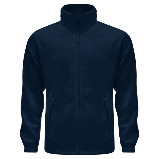 Kreuz mit Jesus Schrift (Stick) - Fleece Jacket - GfoitMa - Navy / S