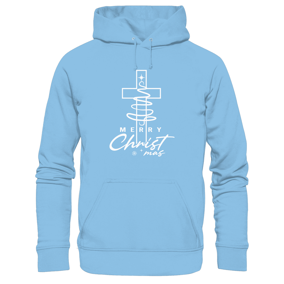 Kreuz und Christbaum – Merry Christ*mas Design - Kids Premium Hoodie - Kids & Babys - Sky Blue - GfoitMa