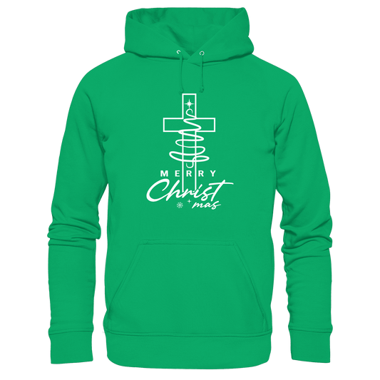 Kreuz und Christbaum – Merry Christ*mas Design - Kids Premium Hoodie - Kids & Babys - Kelly Green - GfoitMa