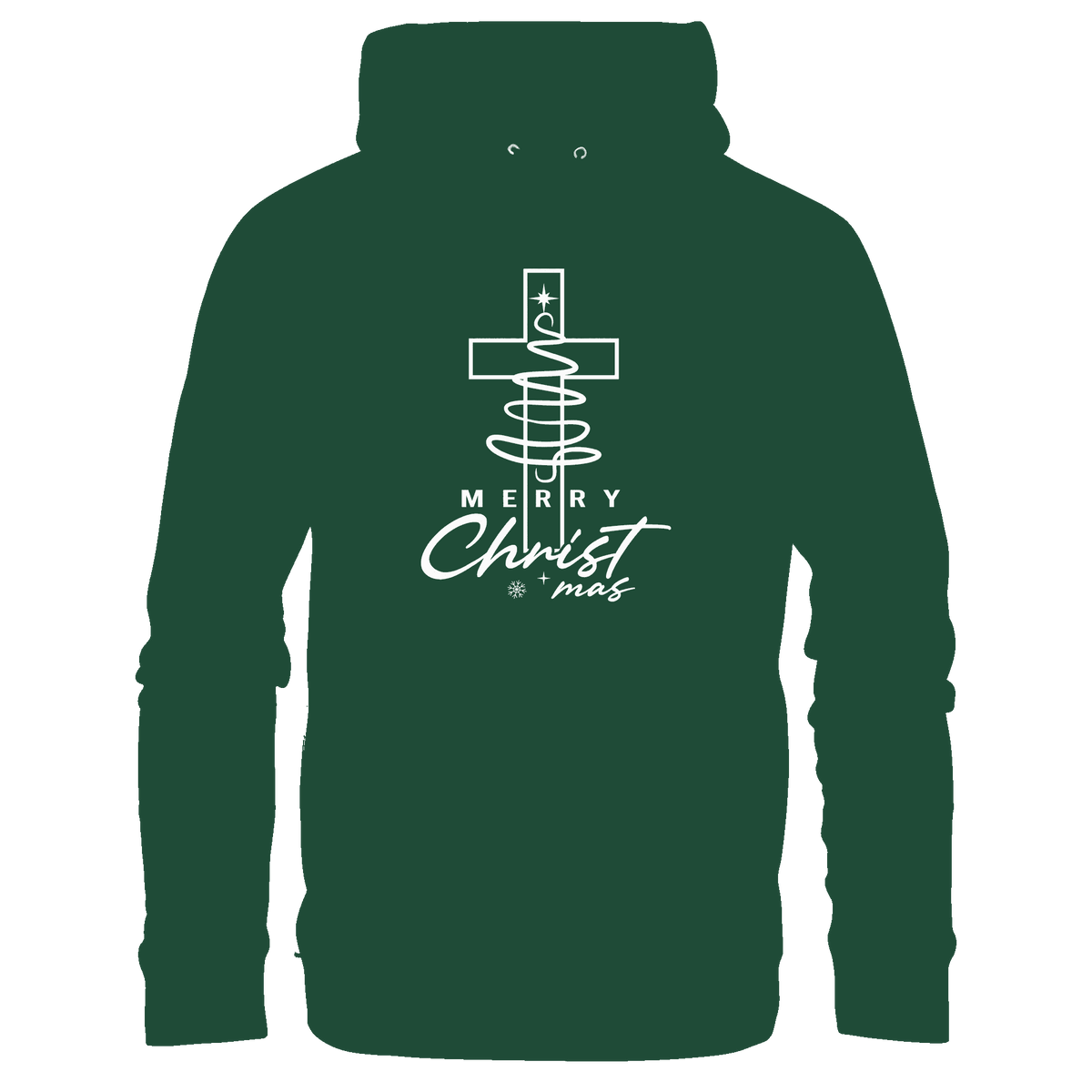 Kreuz und Christbaum – Merry Christ*mas Design - Kids Premium Hoodie - Kids & Babys - Bottlegreen - GfoitMa
