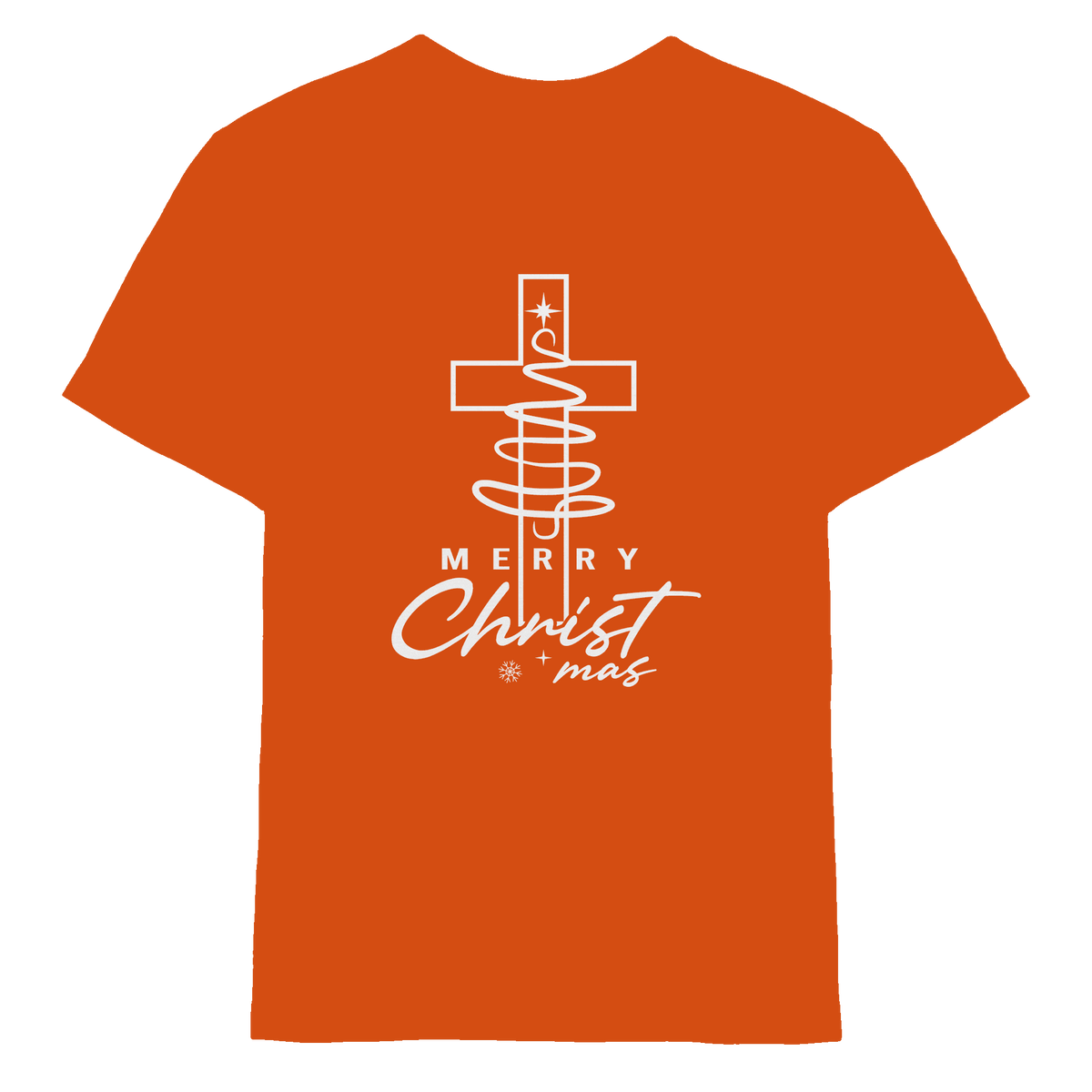 Kreuz und Christbaum – Merry Christ*mas Design - Kids Premium Shirt - Kids & Babys - Orange - GfoitMa