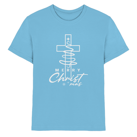 Kreuz und Christbaum – Merry Christ*mas Design - Kids Premium Shirt - Kids & Babys - Sky Blue - GfoitMa