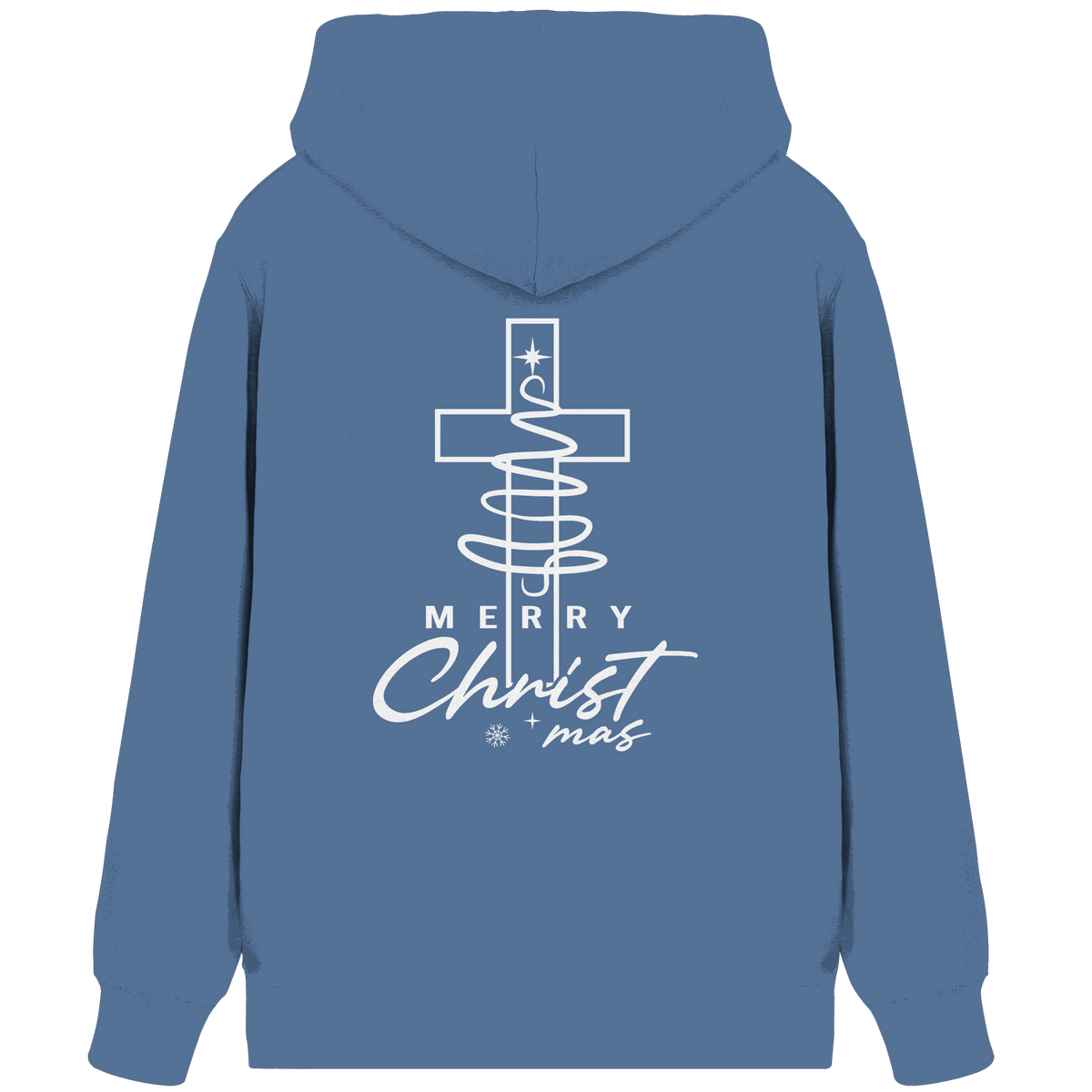 Kreuz und Christbaum – Merry Christ*mas Design - Organic Zipper - Jacken/ Zipper - Bright Blue - GfoitMa