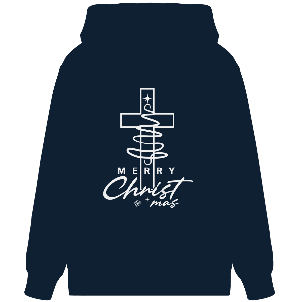 Kreuz und Christbaum – Merry Christ*mas Design - Organic Zipper - Jacken/ Zipper - French Navy - GfoitMa
