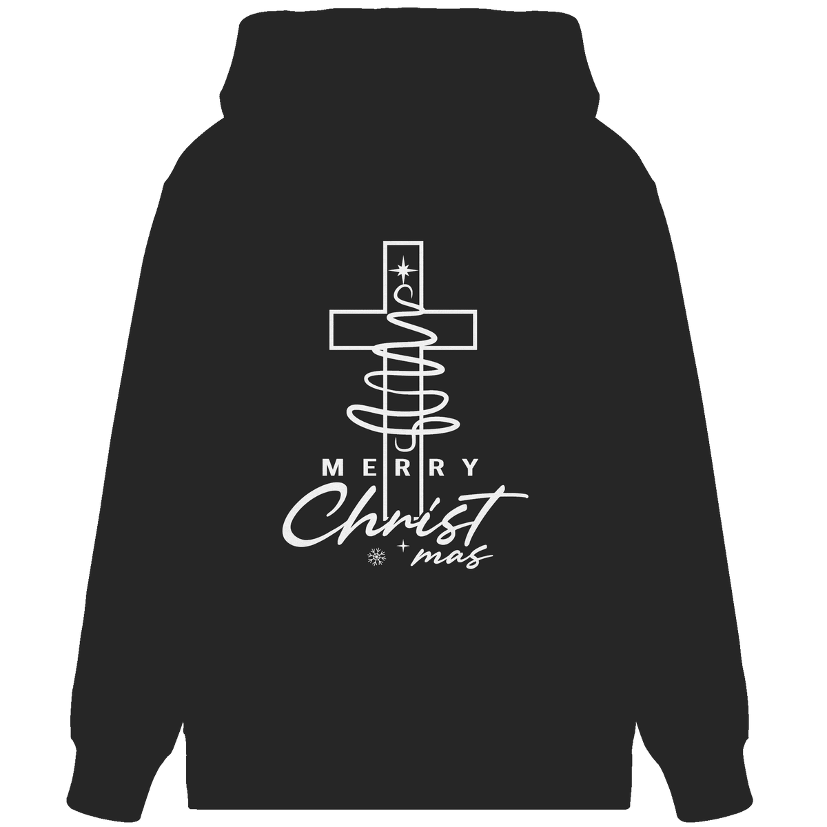 Kreuz und Christbaum – Merry Christ*mas Design - Organic Zipper - Jacken/ Zipper - Black - GfoitMa